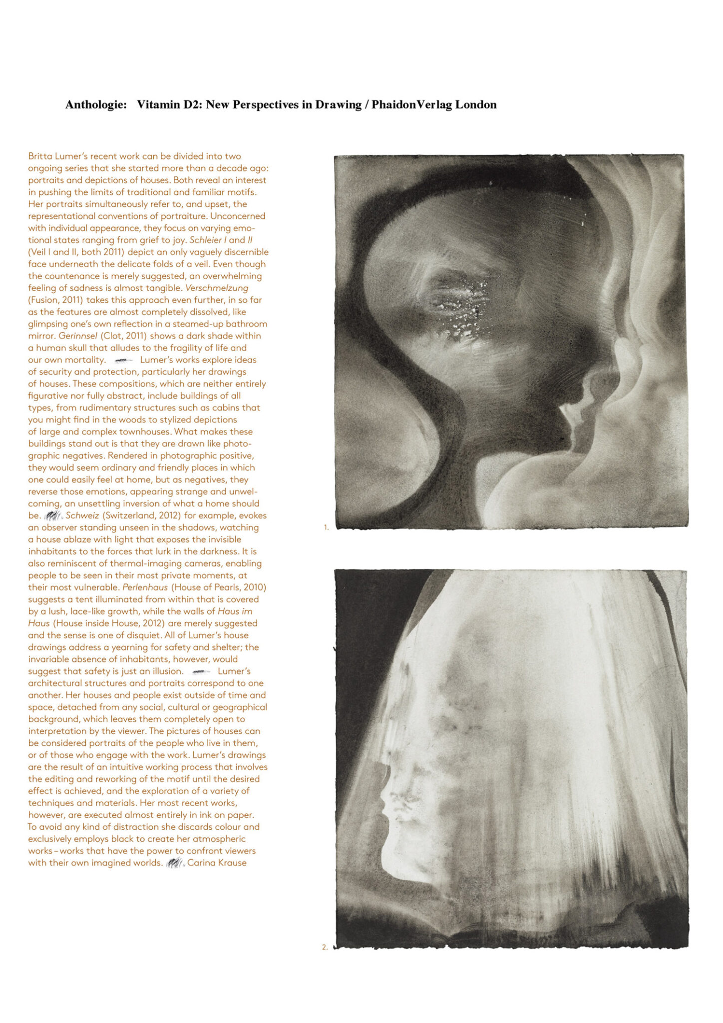 Carina Krause, New Perspectives in Drawing, Anthologie Vitamin D2